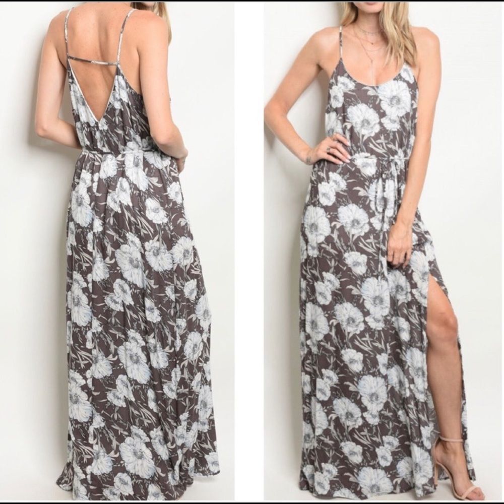 Floral Maxi Dress Size Large New